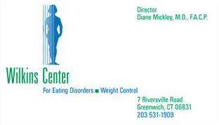 Logotype for medical services: eating disorders and weight control.