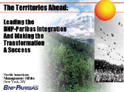 Annual comapny meeting PowerPoint presentation for change management at BNP Paribas bank.